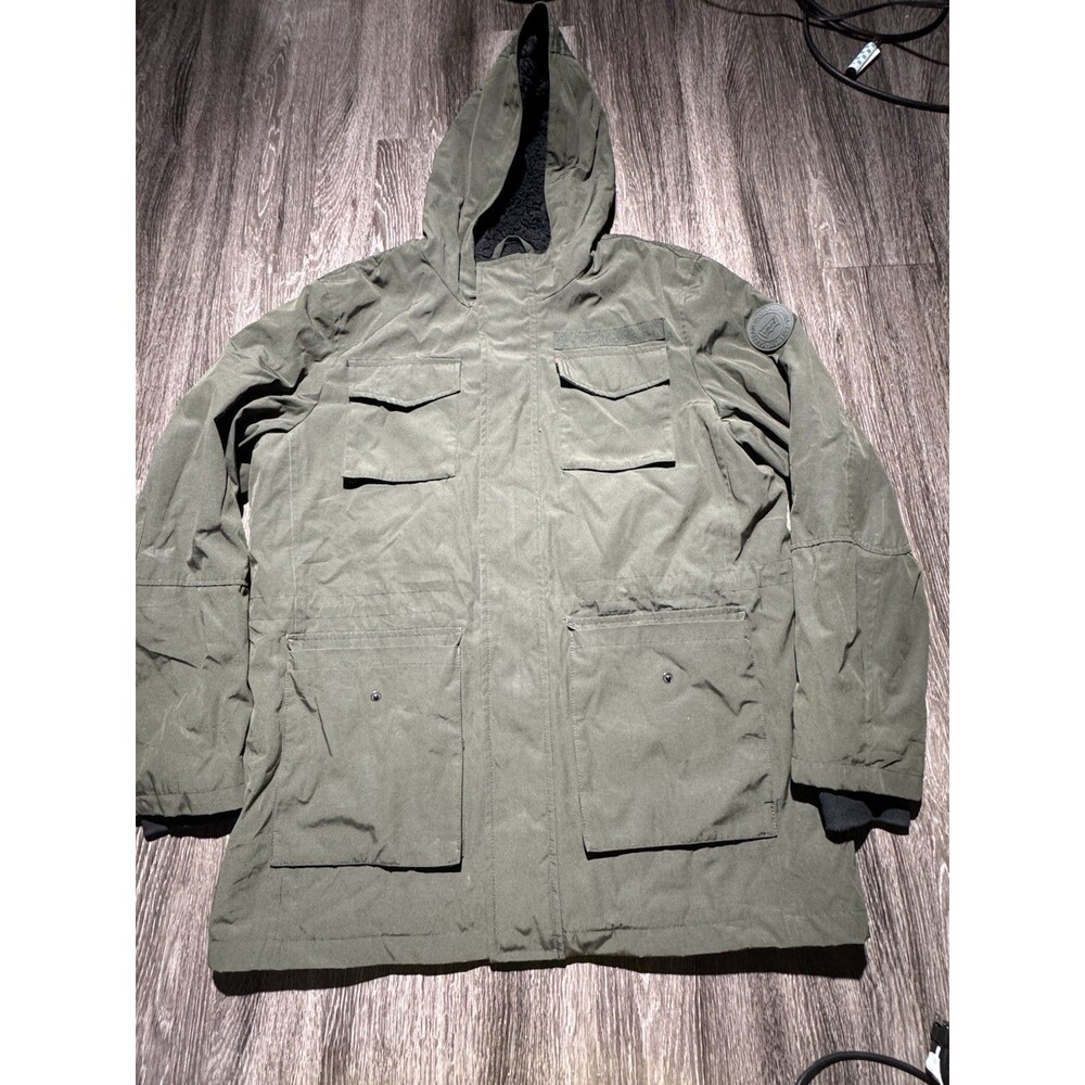 Levi's Mens Jacket Size XL Green Olive Hooded